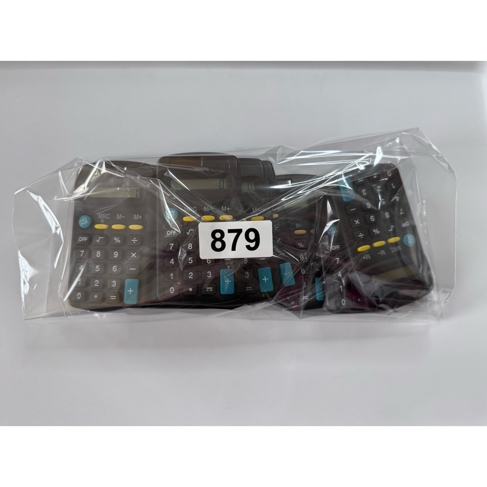 SMALL MINI POCKET CALCULATOR School Office 8 Digit Solar Power Set Of 10 Tested - Picture 6 of 6